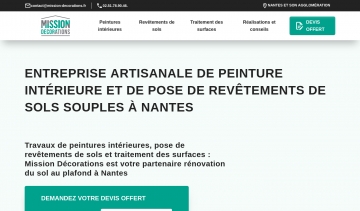 Mission Décorations, spécialiste en peinture intérieure à Nantes