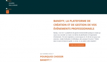 Bandy, Le Numéro 1 de la création et la gestion d'évènements professionnels