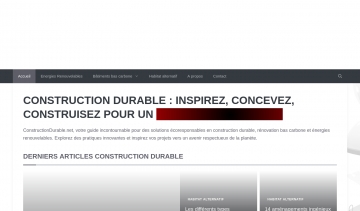 Construction durable, le guide sur les solutions écoresponsables 