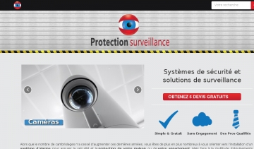 Site internet de Protection Surveillance