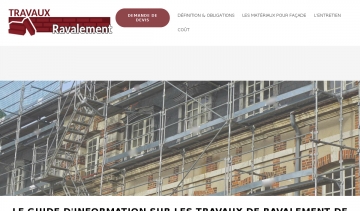 travaux de ravalement de façade