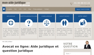 Le site Mon aide juridique