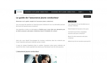 assurance jeune conducteur