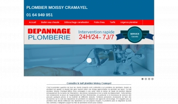 Plombier Moissy-Cramayel,  agence de plomberie moins chère