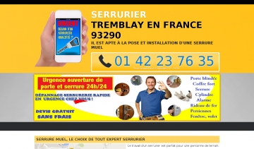 Serrurerie Tremblay en France, entreprise de serrurerie en France