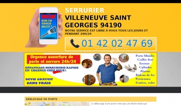 Serrurier villeneuve saint georges, une entreprise de serrurerie à Villeneuve saint georges