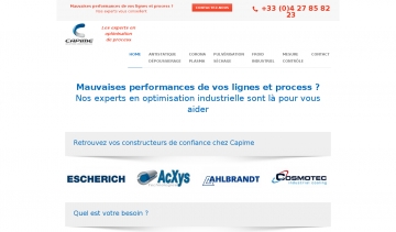 CAPIME, entreprise spécialisée en optimisation industrielle