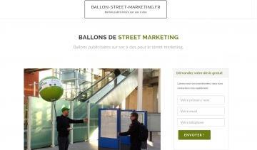 Ballon Street Marketing, communication par des ballons publicitaires