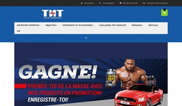 TNT, votre meilleure boutique de nutrition sportive. 