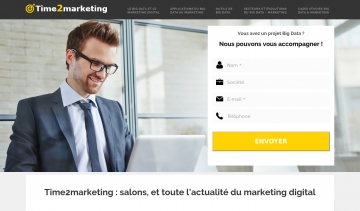 Time 2 marketing, portail d'informations pour tout savoir sur le big data