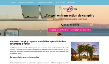 Concerto Camping, agence immobilière de campings à vendre