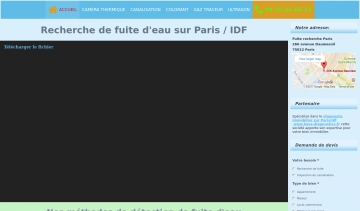 Fuite recherche Paris, le spécialiste de la recherche de fuite