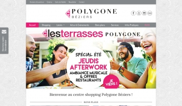 Polygone-beziers.com, site officiel du centre commercial Polygone Béziers