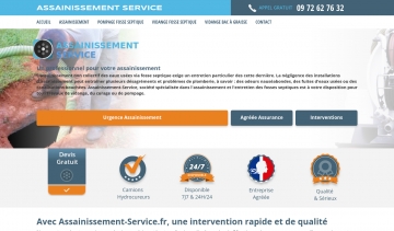 Assainissement Service, une entreprise d'assainissement et d'entretien de fosses septiques