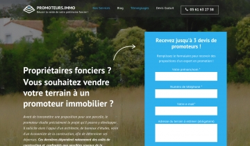 Promoteurs Immo, expert en vente de biens immobiliers aux promoteurs