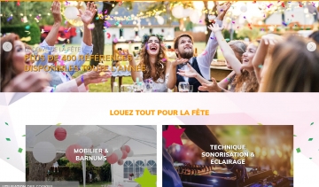 Location Fête, votre spécialiste de la location de matériels événementiels