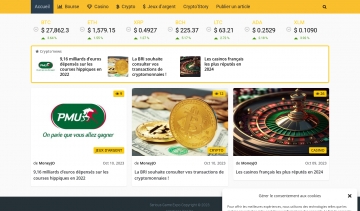 Votre magazine orienté bourse, casino, crypto et jeux d’argent