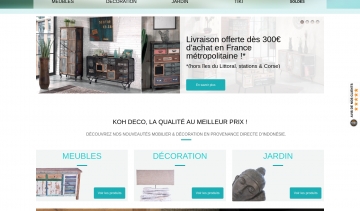 Spécialiste de meubles et décorations exotiques d’exception