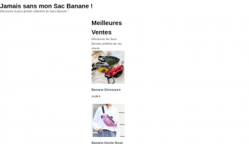 Le Sac banane : boutique de vente de sac banane