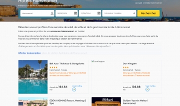 Generation Booking : Trouvez votre hôtel à Hammamet au meilleur prix