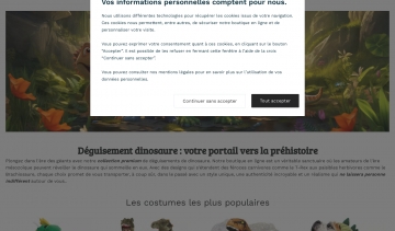 Boutique de ventre de déguisement de dinosaures