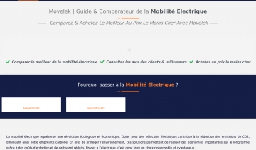 Movelek : Guide et comparateur de la mobilité électrique