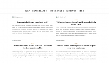 Street-surf, infos sur skateboard, snowboard, kitesurf et vélo