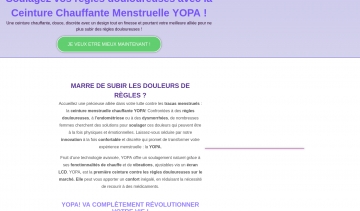 YOPA, une ceinture menstruelle chauffante efficace