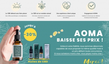 AOMA, vente de produits à base de cannabidiol (CBD)