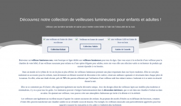 Veilleuse Lumineuse, votre boutique de luminaires d'exception 