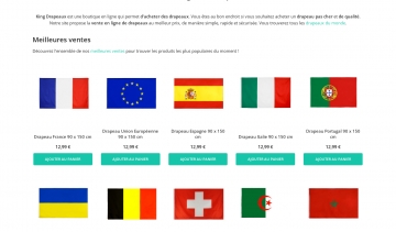 King Drapeaux : Achetez des drapeaux de qualité en ligne