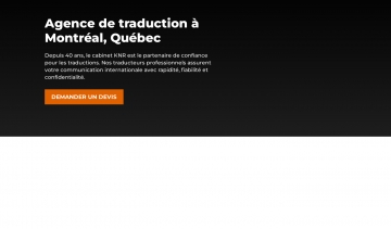 knr traduction montréal quebec canada