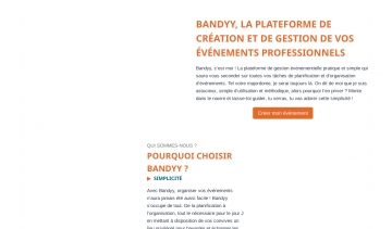 Bandy, Le Numéro 1 de la création et la gestion d'évènements professionnels