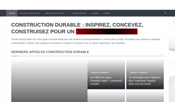 Construction durable, le guide sur les solutions écoresponsables 