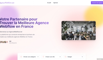  Agencewebflow.net, l'annuaire des meilleures agences Webflow